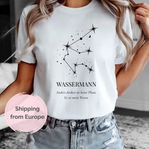 T-Shirt Zodiac Sign Aquarius, Astrology Shirt, Horoscope Gift, Zodiac Constellations, Birthday Gift T-Shirt Zodiac Sign