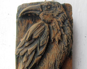 Primitive Blackened Beeswax Crow