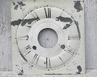 Old Clock Face Faded Patina Artwork