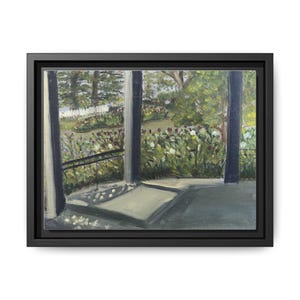 Framed Matte Canvas Art Print, Nature Wall Decor, Home Decoration, Garden Artwork, Living Room Accent