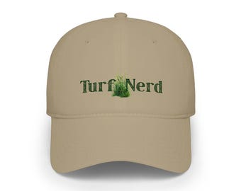 Turf Nerd Baseball Cap | Lawn Care, Grass Patch Logo, Gardening Hat