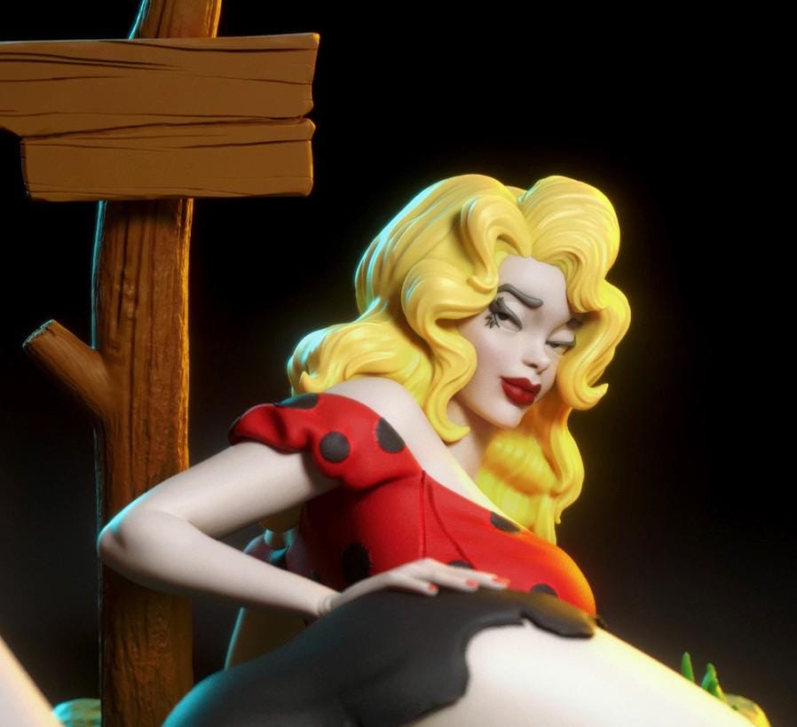 Daisy Statue - handbemalt oder Garagenmodell Bausatz - Designed von Torrida Minis