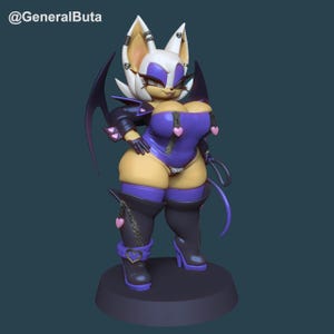 Fledermausdieb Statue - Bemalt oder Werkstatt-Modellbausatz - Entworfen von General Buta