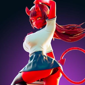 Succubus statue - Painted or Garage Model Kit - Designed by Officer Rhu