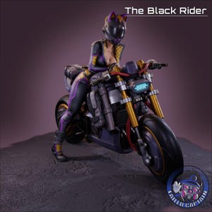 ブラックライダー像 - 塗装済みまたはガレージモデルキット - Failed Captain によるデザイン