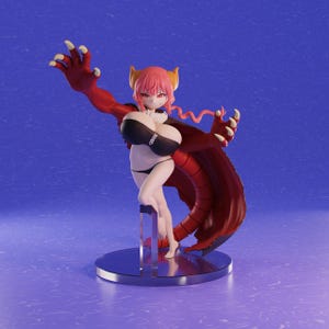 Dragon Maiden statue - Painted or Garage Model Kit - Designed by Polybits