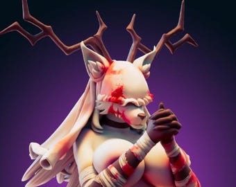 Estátua Born Bloody - Kit de modelo pintado ou de garagem - Projetado pelo oficial Rhu
