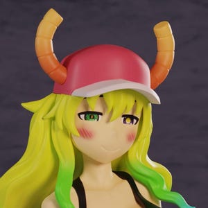 Dragon Maiden statue - Painted or Garage Model Kit - Designed by Polybits