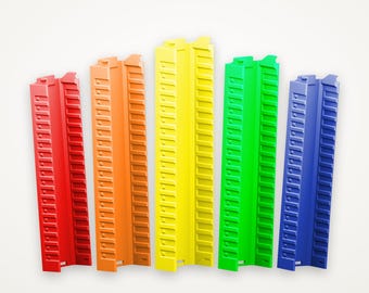 Stackable Moss Pole 4 Pack, Custom Color Plant Support with Clips, Modular No-Cut Pole