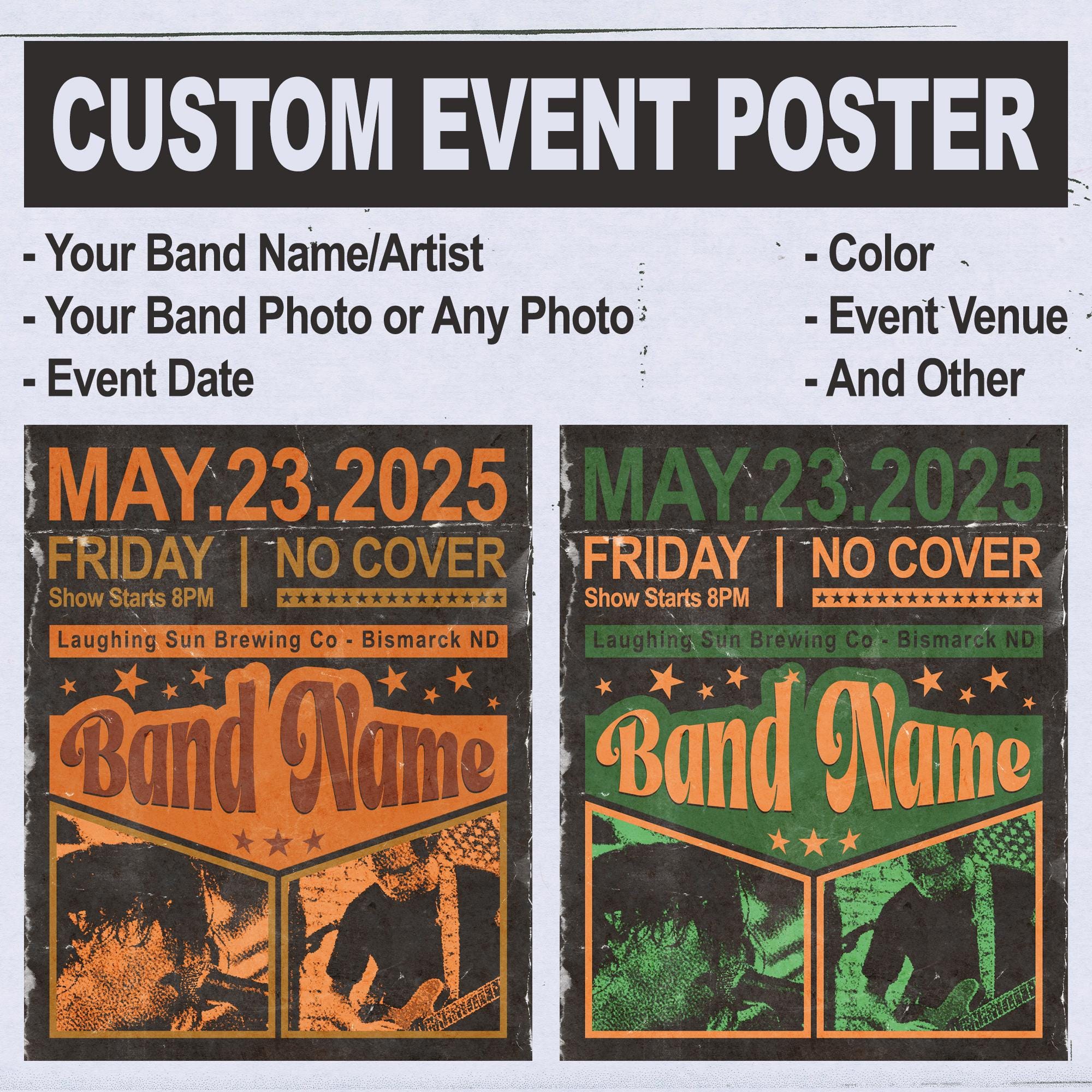 Custom Event Concert Show Tour Poster Flyer