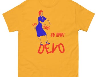 Devo T-Shirt | Vintage New Wave Band Tee | 80s Synth Punk Shirt | Retro Sci-Fi Graphic | Unisex Soft Fit