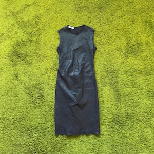 Prada 2000s archive vintage 100% real leather dress