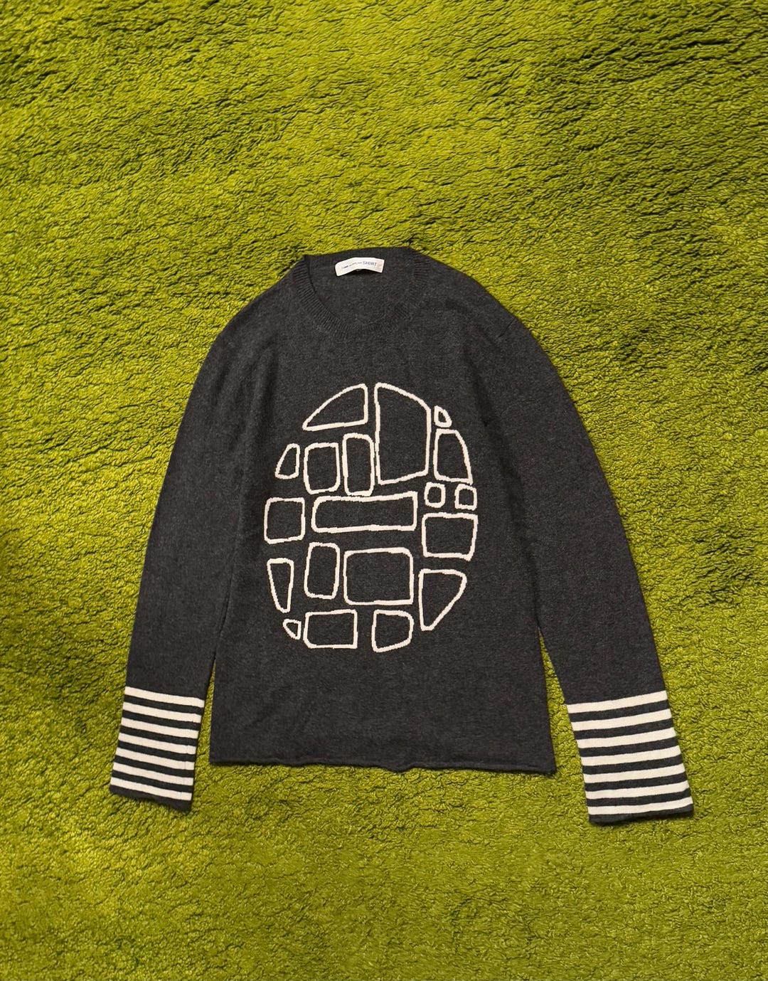 Comme Des Garçons CDG Avant Garde Japanese Geometric Pattern Wool ...