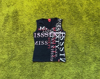 Miss Sixty 2000s Vintage Rundum-Logo Tanktop Y2K