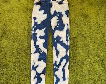 Bally luxury tie dye denim jeans