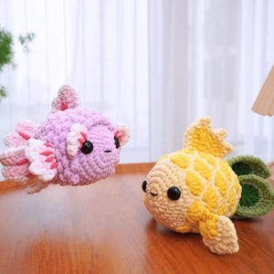 Cherry Blossom Fish Pattern, Pineapple Fish Pattern, Amigurumi Crochet Patterns, Fish Crochet Pattern
