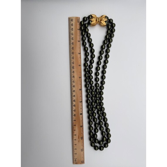 Joan Rivers Forest Green Faux Pearl Double Strand… - image 7