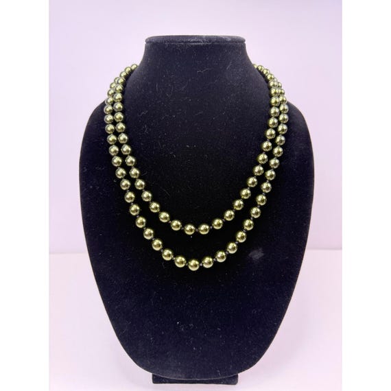 Joan Rivers Forest Green Faux Pearl Double Strand… - image 13
