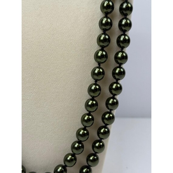 Joan Rivers Forest Green Faux Pearl Double Strand… - image 11