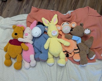 Gehaakte pluche knuffels van de vrienden uit het Honderd Acre Bos | Winnie de Pooh knuffel