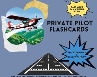 FAA Private Pilot Flashcards – Aerodynamics & Flight Theory Digital Deck