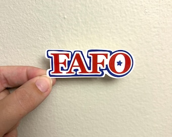FAFO Sticker: FUNNY Conservative Sticker