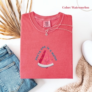 Comfort Colors Watermelon Shirt, Retro Watermelon Graphic Shirt, Gift For Fruit Lover , Aesthetic Fruit Shirt, Gardener Farmer’s Tee.