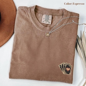 Comfort Colors Four Aces Tee: Minimalist Poker Card Graphic