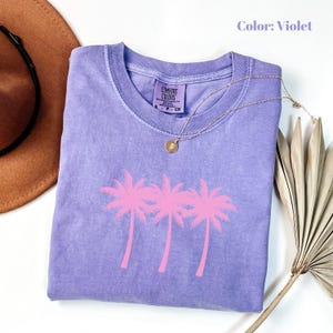 Comfort Colors Palm Summer T-Shirt, Sun Shirt, Beach Shirts, Sunhine T-Shirt, Gift For Woman, Boho Sun Shirt, Sun Shirt.