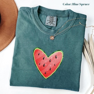 Comfort Colors Watermelon Shirt, Retro Watermelon Graphic Shirt, Gift For Fruit Lover , Aesthetic Fruit Shirt, Gardener Farmer’s Tee.