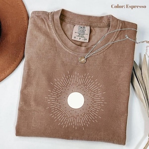 Comfort Colors Sun T-Shirt: Boho Beach Graphic Tee