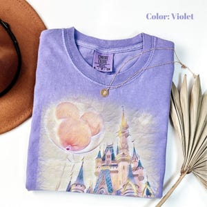 Comfort Colors Disney Castle T-Shirt, Magic Kingdom Inspired, Disneyworld Shirt, Kids Disney Women&#39;s Castle Tee.