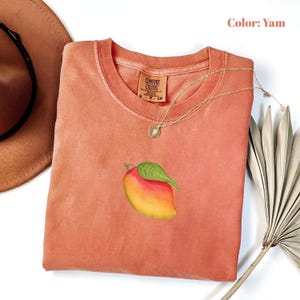 Comfort Colors Mango Shirt, Retro Mango Graphic Shirt, Gift For Fruit Lover , Aesthetic Fruit Shirt, Gardener Farmer’s Tee.