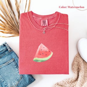 Comfort Colors Watermelon Shirt, Retro Watermelon Graphic Shirt, Gift For Fruit Lover , Aesthetic Fruit Shirt, Gardener Farmer’s Tee.