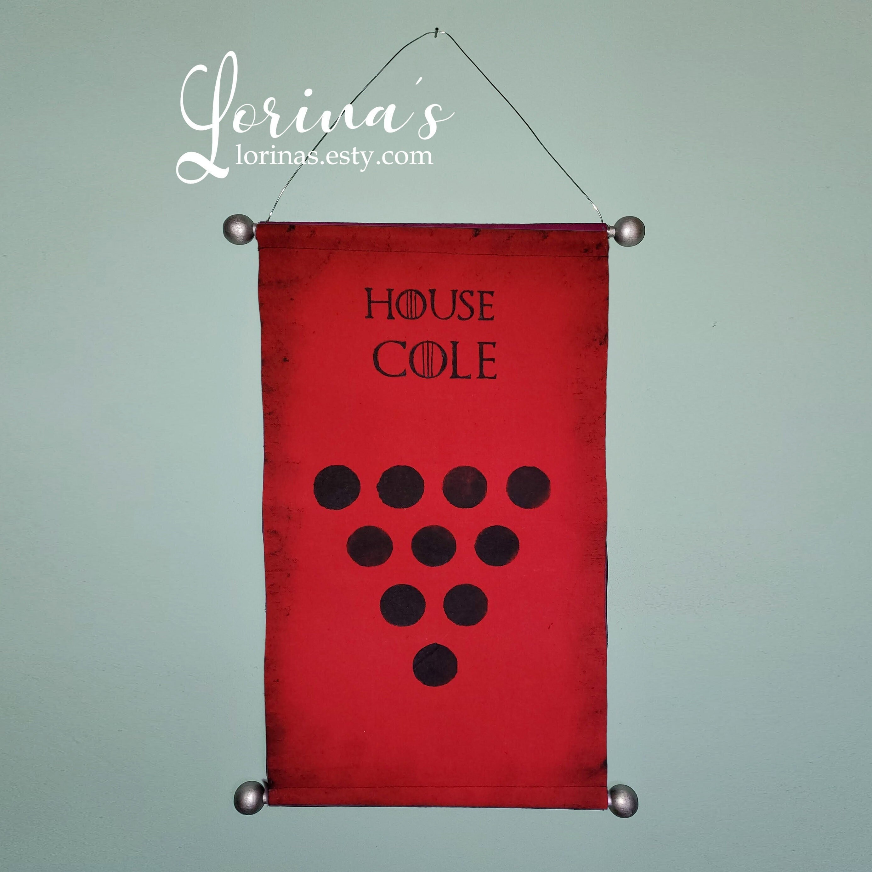 Buy Hand Painted house Cole Canvas Banner Game of Online in India - Etsy