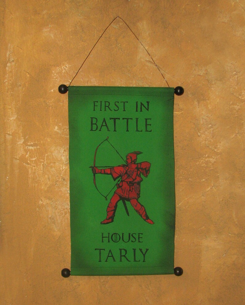 Hand Painted House Tarly First In Battle Canvas Image 0