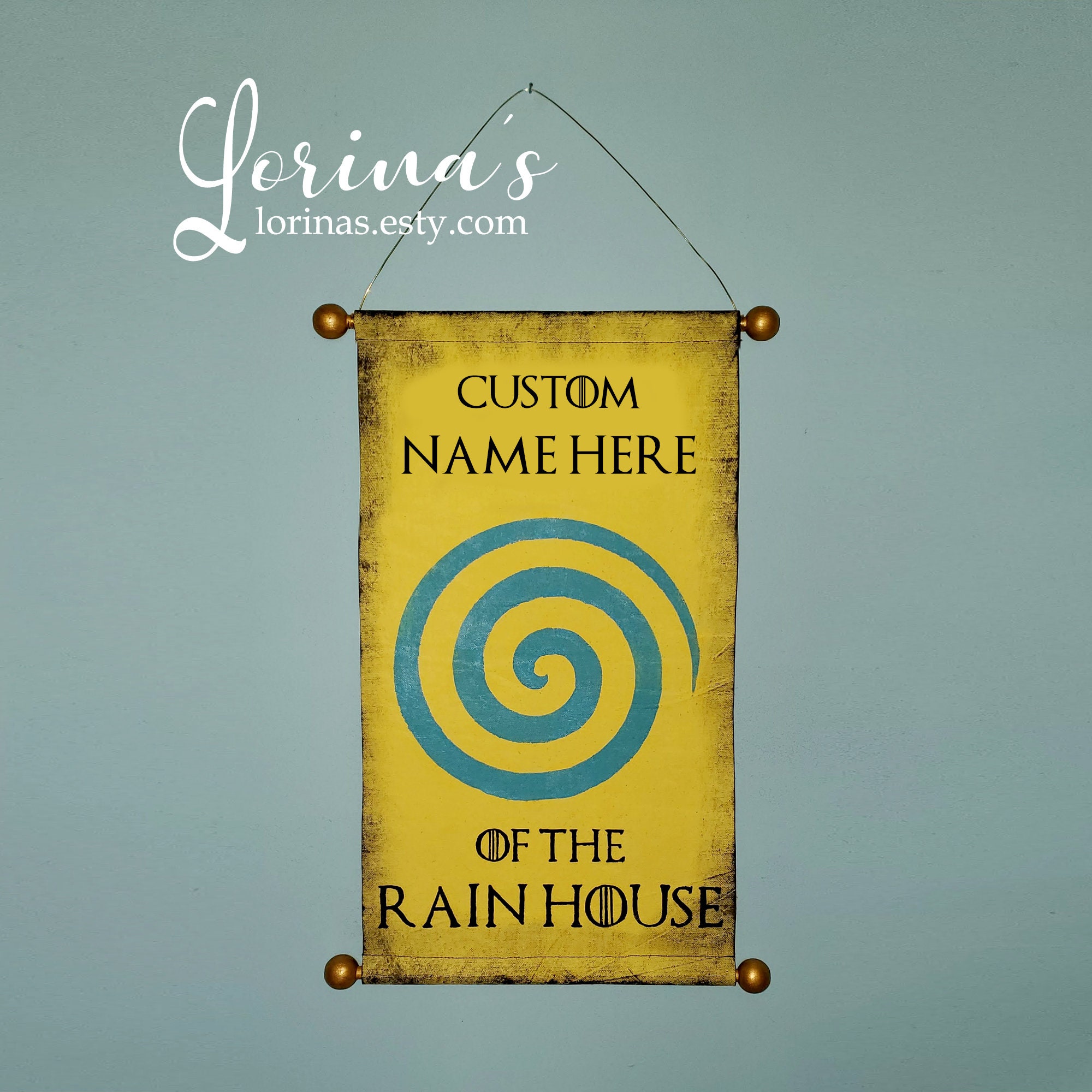 Hand Painted house Wylde of the Rain House Canvas - Etsy Sweden