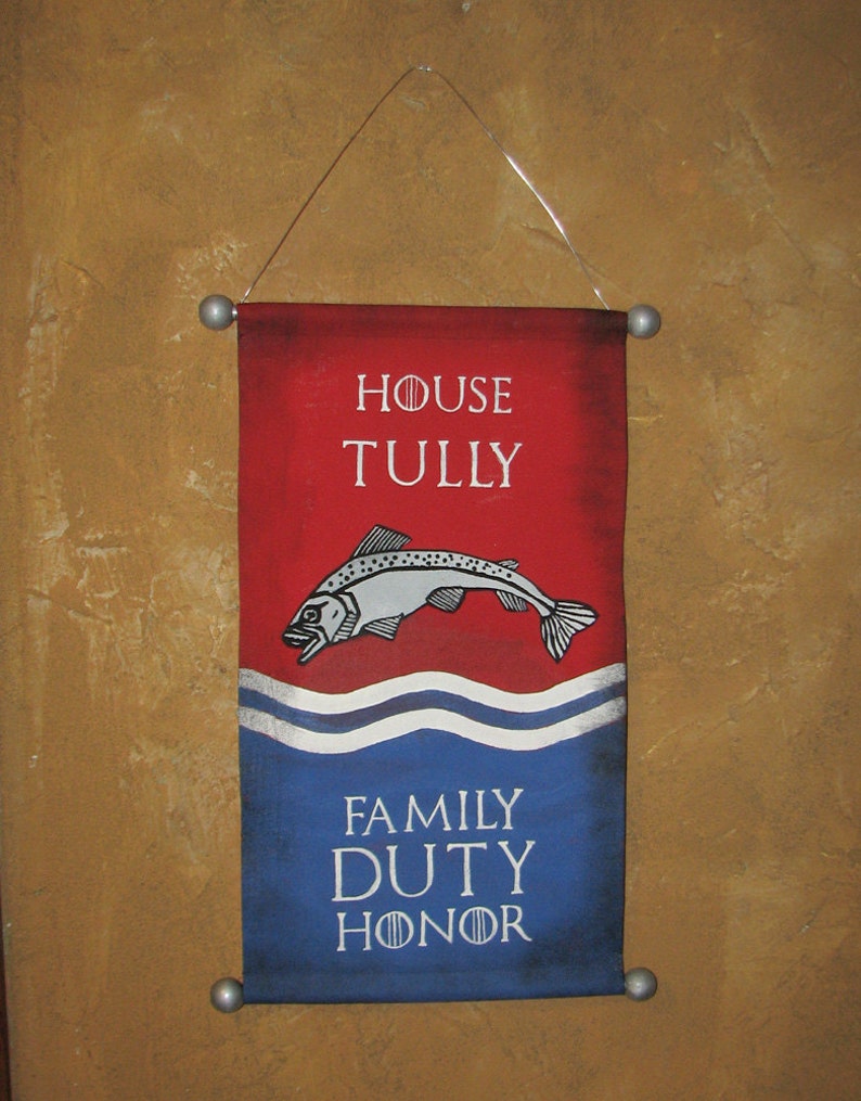 Hand Painted House Tully family Duty Honor Canvas Etsy