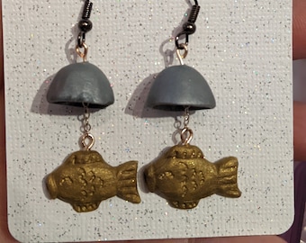 BTS RM Bungeo-ppang Wind Chime Polymer Clay Earrings