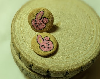 Jungkookie Cooky Cookie Polymer Clay Earrings