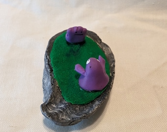 Ditto and Grimer Polymer Clay Sculpture