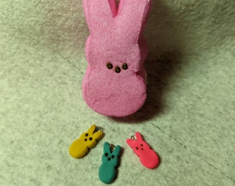 Easter Peeps Polymer Dangle Earrings