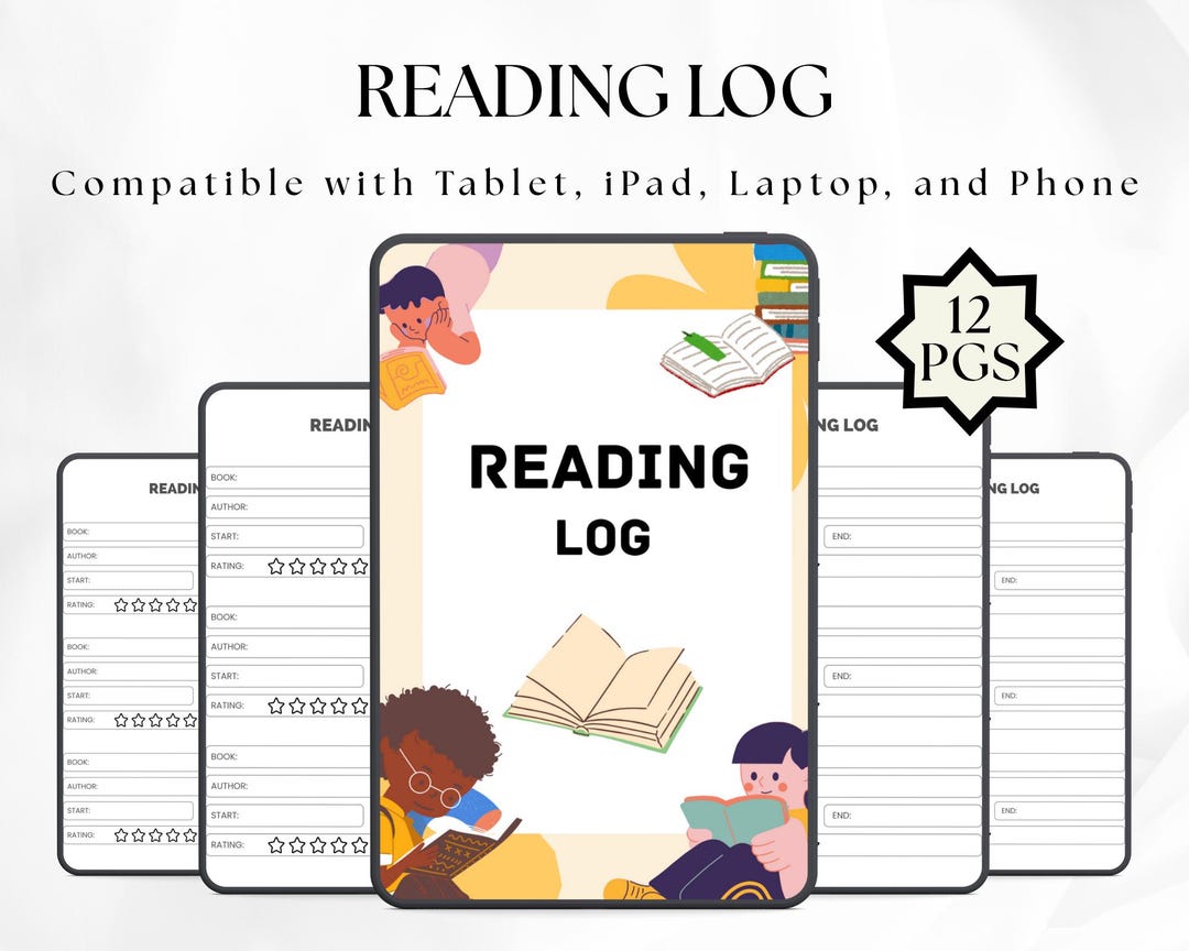Minimalist Reading Log for Kids: Homeschool Book Tracker (printable PDF ...