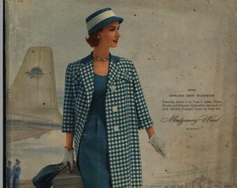 Montgomery Ward Midcentury Spring and Summer Fashion Catalog for 1956 PDF e-book