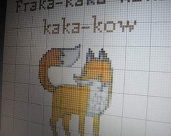 What Does the Fox Say? Cross Stitch pattern