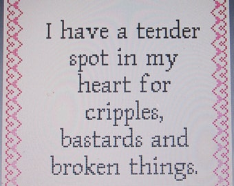 Game of Thrones Tyrion Lannister Broken Things Instant Download