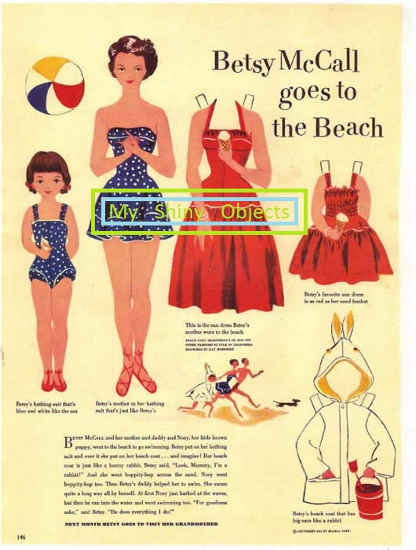 Printable Betsy Mccall Paper Dolls May-december 1951 - Etsy