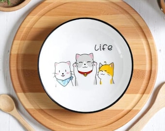 Keramik Katzen Saucenschale: Kawaii Küche Dip Schälchen