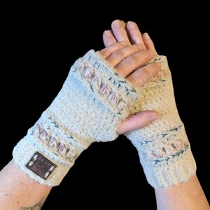 Crochet Fingerless Gloves, Arm Warmers, Women's Gloves, Boho Gloves, Hippie Gloves, Texting Gloves, Camping Gloves, Fingerless Mittens image 1