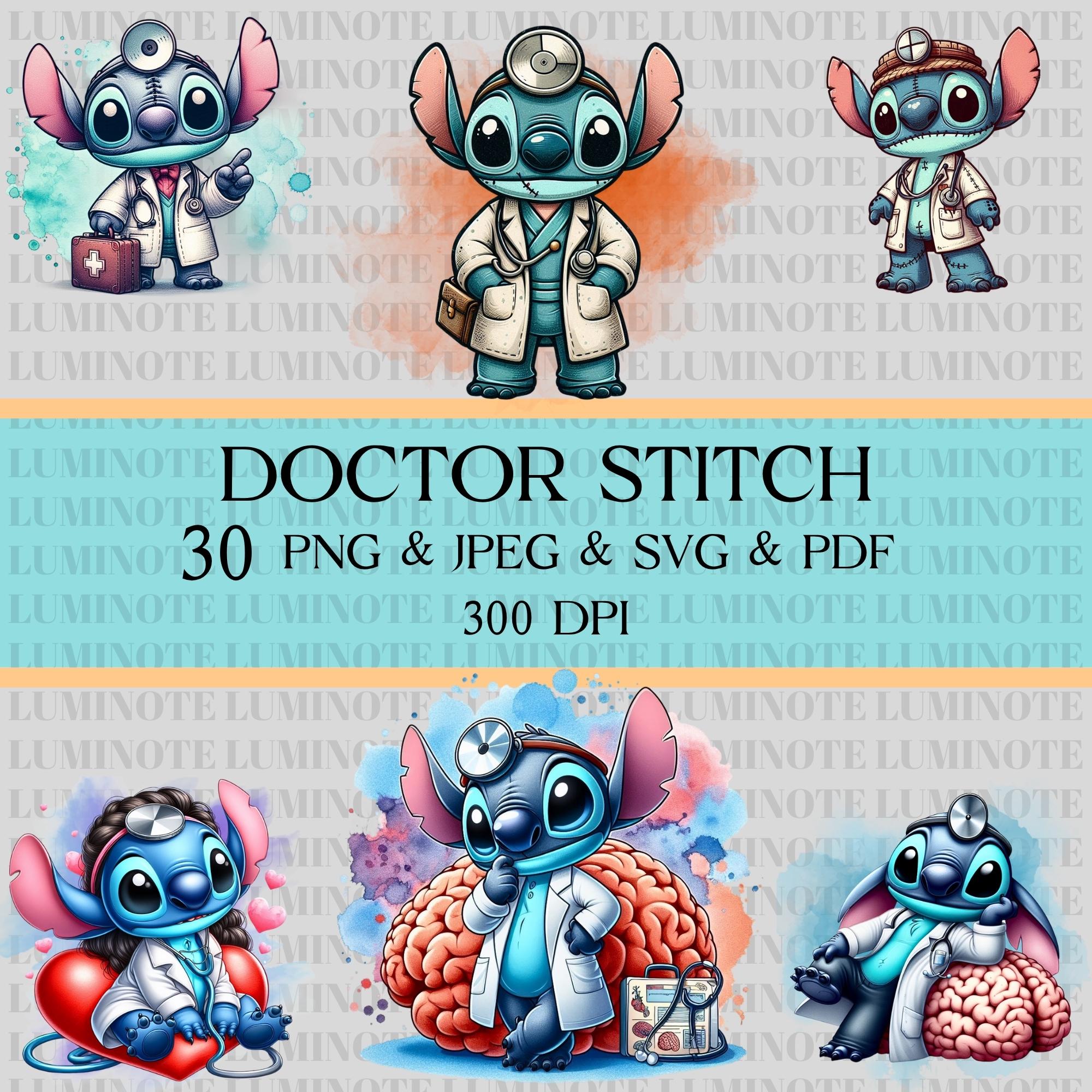 Doctor Stitch Svg Bundle, 30 Stitch Design, Cartoon Svg, Stitch Svg ...